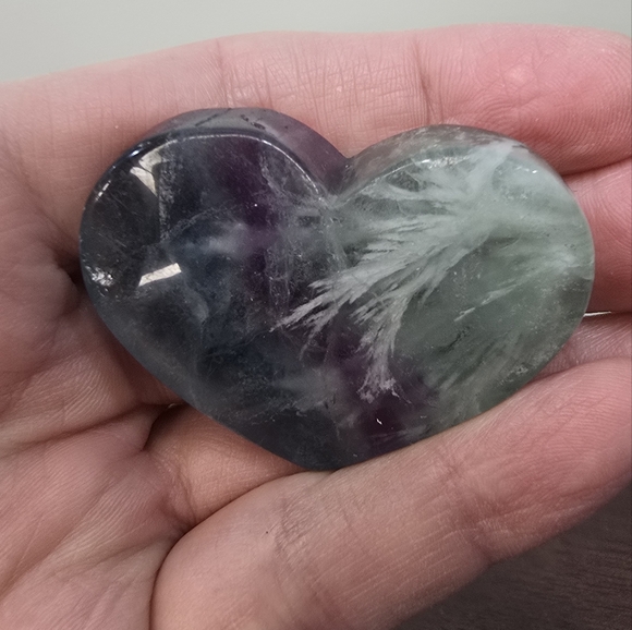 Fluorite Crystal Heart - Picture 10 of 13